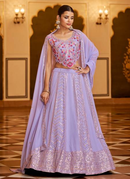 Lovender Colour BridesMaid Vol 22 Shubhkala New Latest Designer Exclusive Party Wear Georgette Lehenga Choli Collection 2181